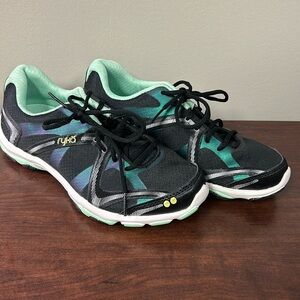 Black and Mint Ryka Influence Training Shoes